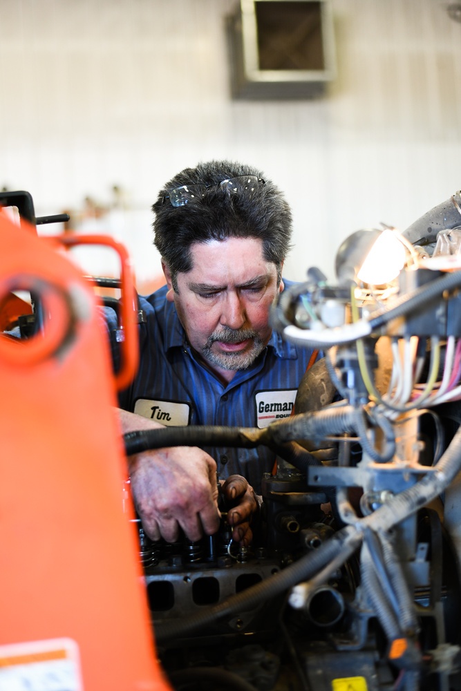 Tim in EP working on Kubota